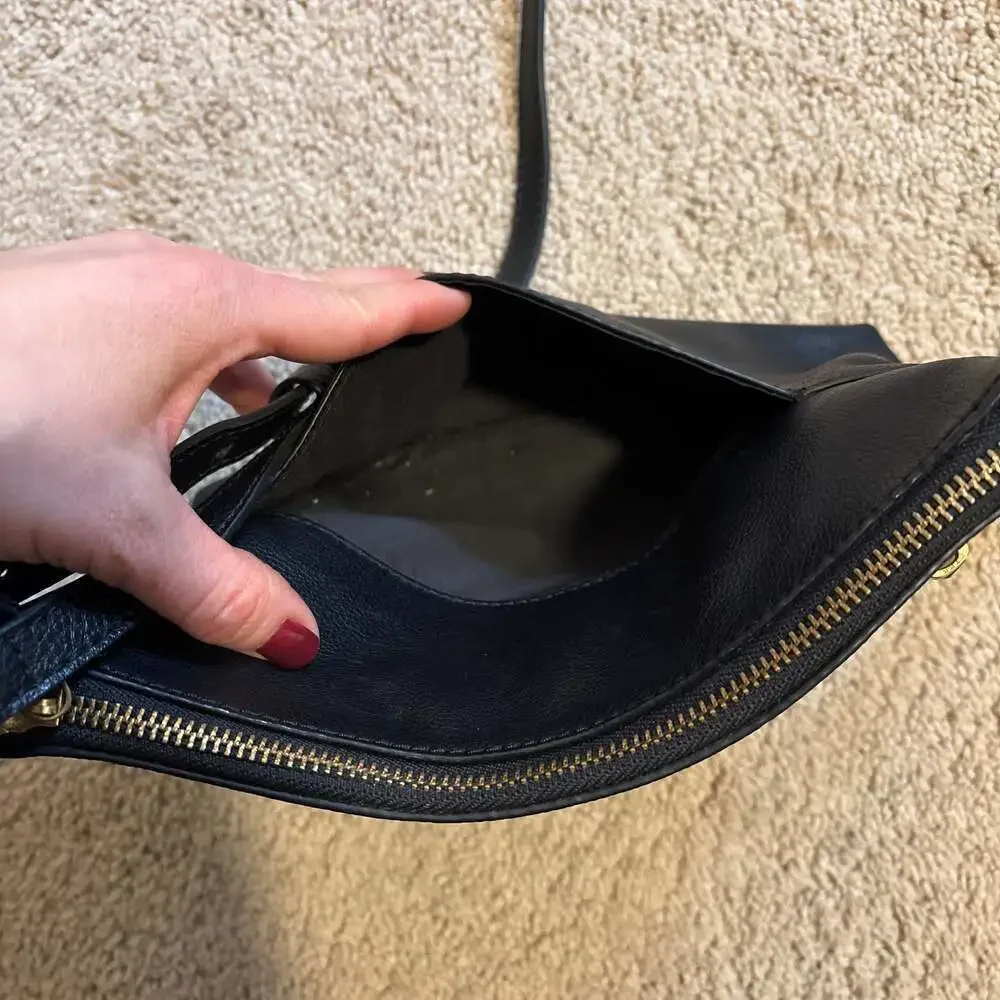 Fossil Fiona Small Crossbody Bag in Black Leather - Picture 5 of 8